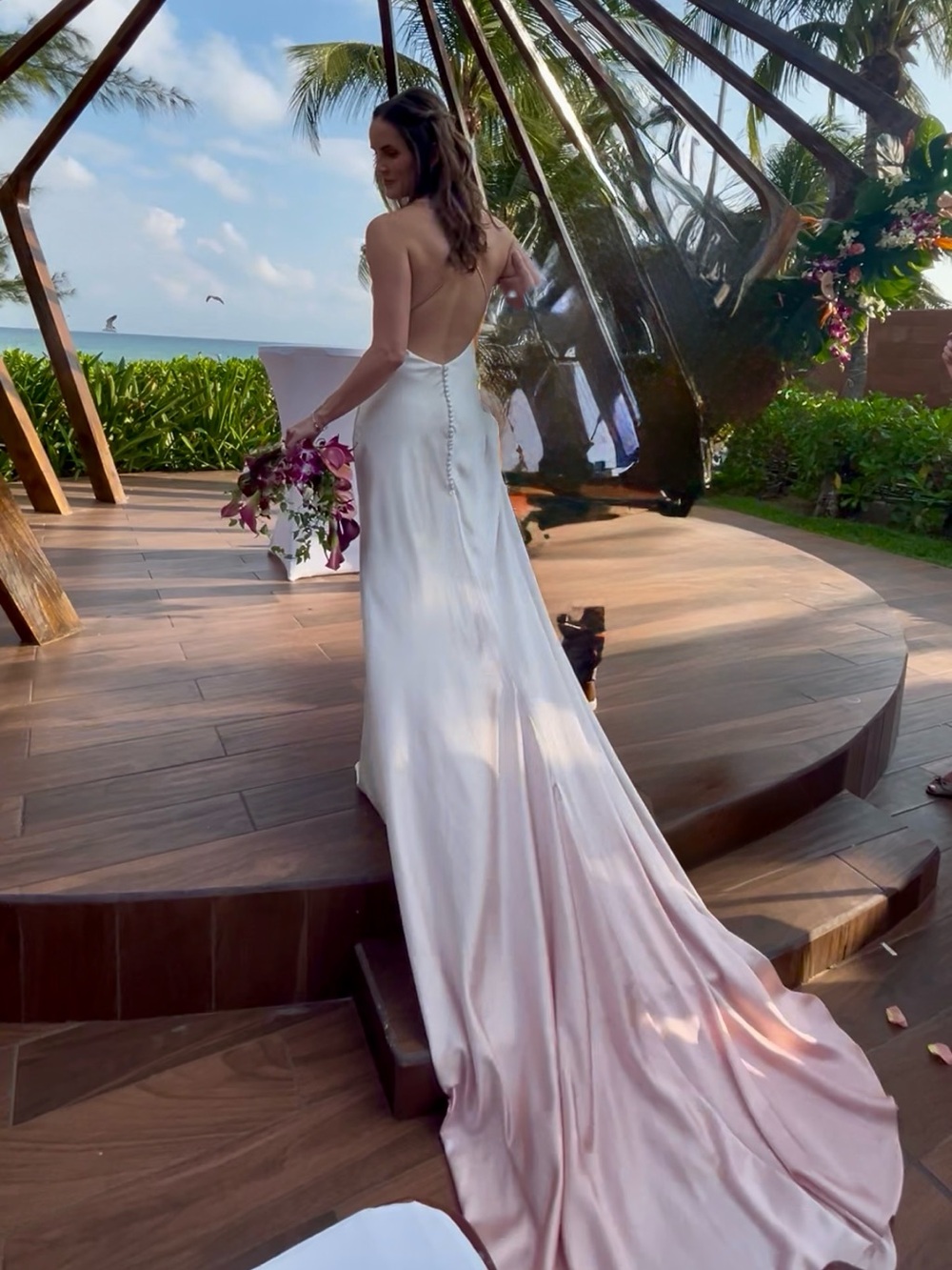 Rue De Siene “Palm Haze” gown